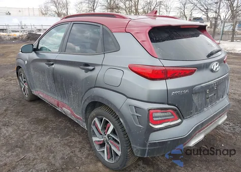 2019 Hyundai Kona Iron Man z USA, uszkodzony, nr VIN KM8K5CA58KU310815